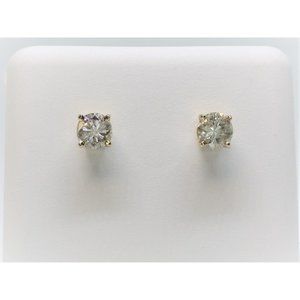 0.50 CT 14k Yellow Gold Diamond Stud Earrings